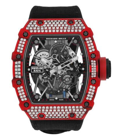 Review Richard Mille RM35-02 Red Quartz-TPT Diamonds Watch replica - Click Image to Close